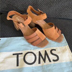 TOMS Estella Suede Block Sandals